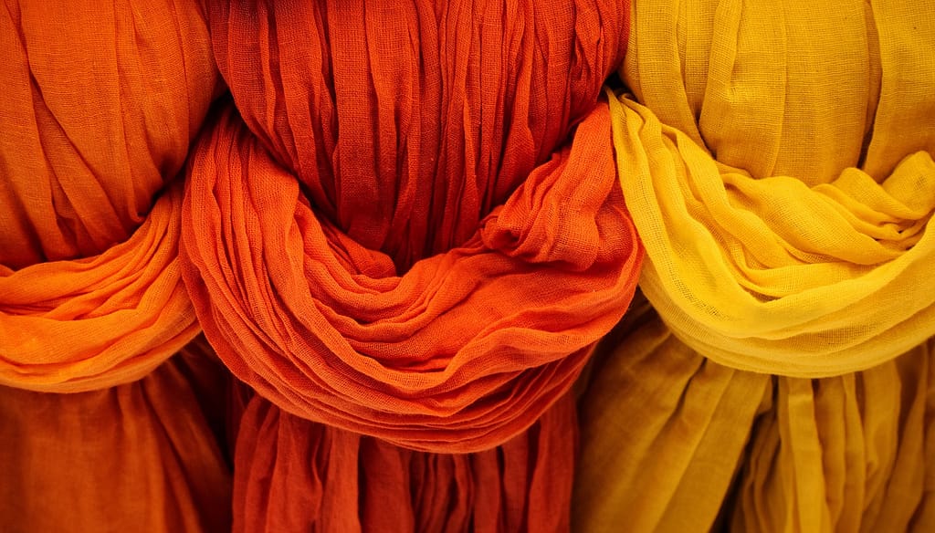 dyed fabric